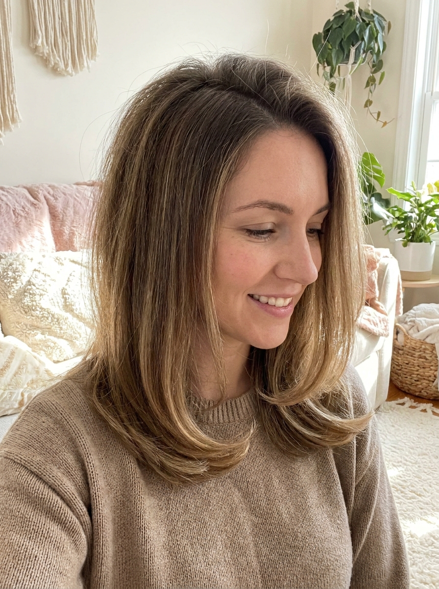 Blowout mit voluminösem Crown als Blowout Hairstyles Inspiration 2026